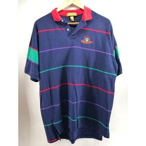 Vintage Y2K 90s Cross Creek Pro Collection Men's XL Polo Indigo Creek Golf‎ Club